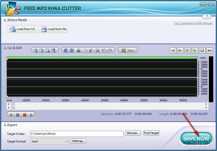 Free MP3 WMA Cutter下载,MP3/WMA剪切软件,音频处理,音频剪辑